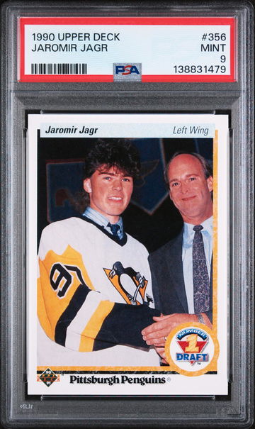 1990 Upper Deck Jaromir Jagr #356 PSA 9