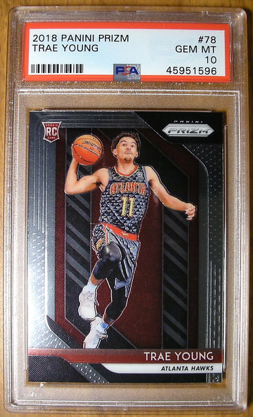 Trae Young 2018 Prizm #78 RC PSA 10