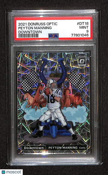 2021 Donruss Optic #DT18 Peyton Manning PSA 9