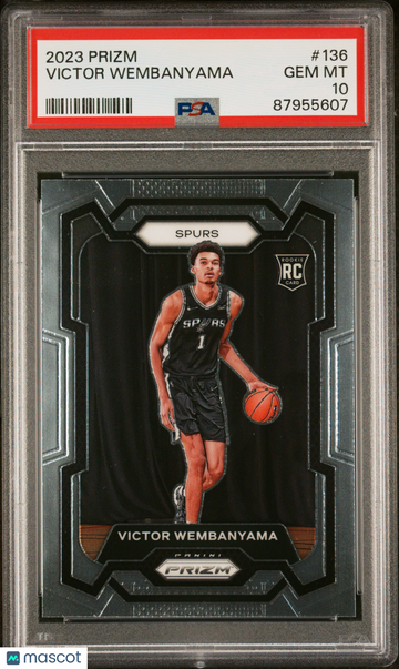 PSA 10 2023 Panini Prizm Victor Wembanyama #136