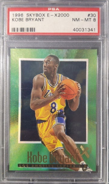 1996 SKYBOX E-X2000 KOBE BRYANT ROOKIE PSA 8
