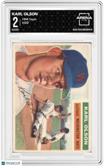 1956 Topps Karl Olson #322 Arena Club 2