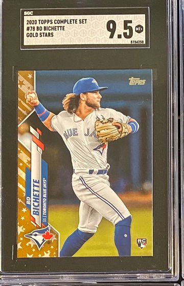 2020 Topps bo Bichette gold star parallel #78 rookie card RC Toronto blue jays
