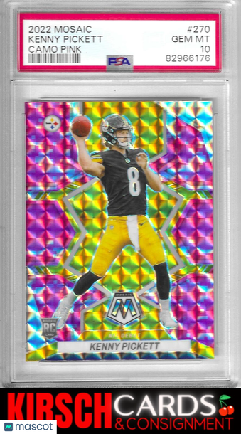 Kenny Pickett 2022 Panini Mosaic #270 Camo Pink RC Prizm (Pittsburgh Steelers)