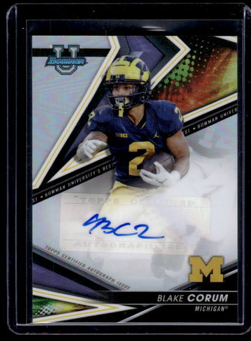 2022 Bowman University Best Refractor Blake Corum #BA-BC Auto