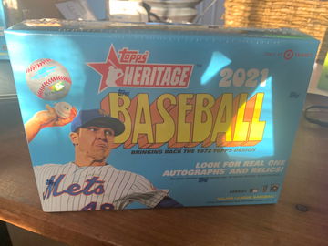 2021 Topps Heritage Mega Box 17 packs 156 cards