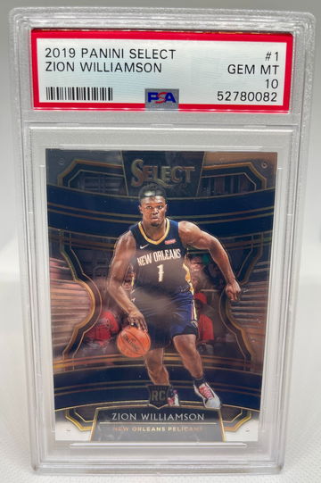 Zion Williamson 2019 Panini Select #1 PSA 10