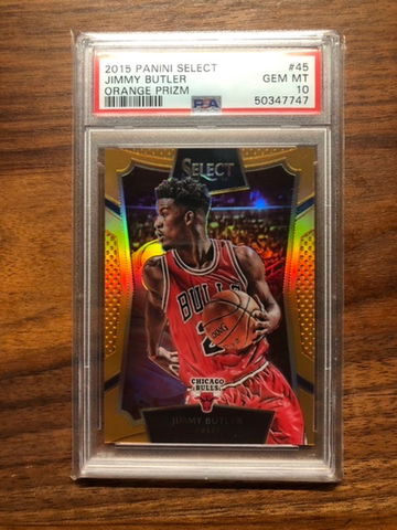 2015 Panini Select Jimmy Butler Orange Prizm PSA 10