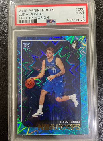 2018-19 Panini Hoops Luka Doncic Teal Explosion