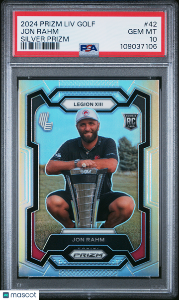 2024 Panini Prizm LIV Golf Jon Rahm #42 Silver PSA 10