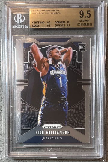2019-20 Prizm Zion Williamson BGS 9.5