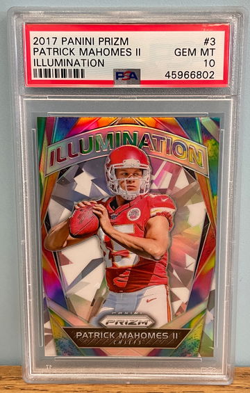 PATRICK MAHOMES 2017 Panini Prizm Illumination PSA 10