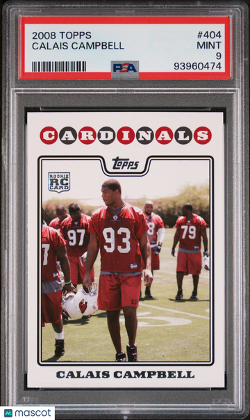 2008 Topps Calais Campbell #404 PSA 9