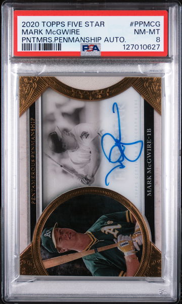 2020 Topps Five Star Pentamerous Penmanship Autographs Mark Mcgwire #PPMCG PSA 8