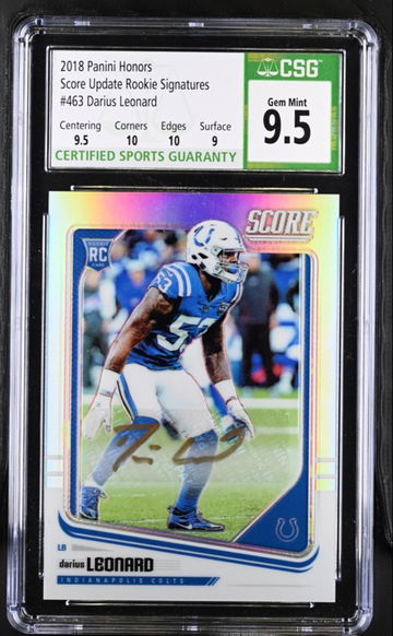 DARIUS LEONARD 2018 ROOKIE SIGNATURES