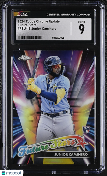 2024 Topps Chrome Update Junior Caminero #FSU-18 Future Stars CGC 9