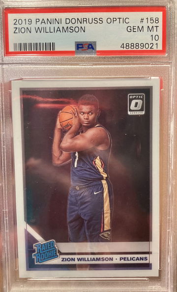 2019 Panini Optic Zion Williamson PSA 10