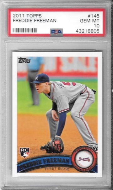 2011 Topps Freddie Freeman RC, PSA 10