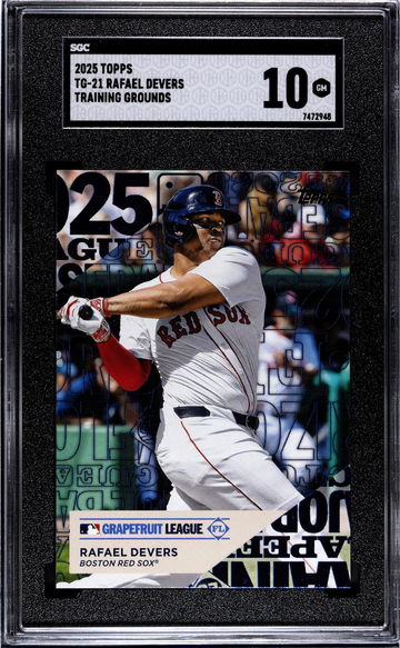 2025 Topps #TG-21 Rafael Devers Training Grounds SGC 10