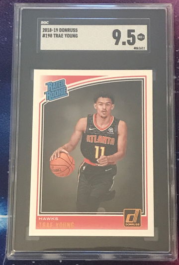 2018 Trae Young Donruss SGC 9.5 RC HAWKS