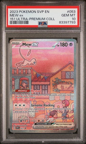 2023 Pokemon Scarlet and Violet Black Star Promo 151 Ultra Premium Collection Mew Ex #053 PSA 10