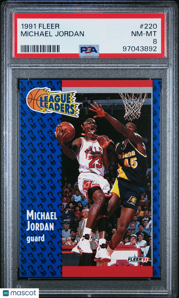 1991 Fleer Michael Jordan #220 PSA 8