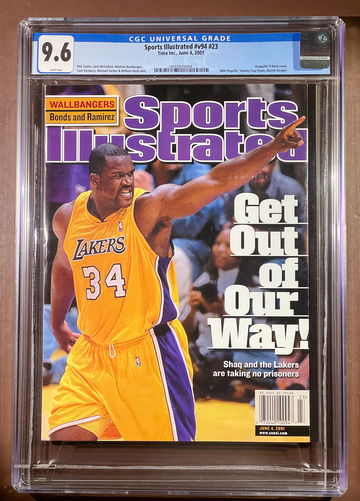CGC 9.6 Sports Illustrated Newstand Shaquille O’Neal  June 4 2001