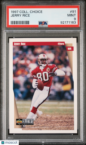 1997 Collector's Choice Jerry Rice #91 PSA 9