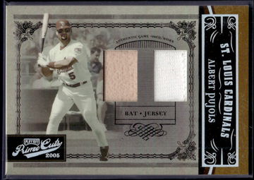 2005 Playoff Prime Cuts Bat Jersey Albert Pujols #12 Dual Relic /50