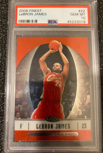 2006 Topps Finest Lebron James #22 PSA 10 GEM MINT