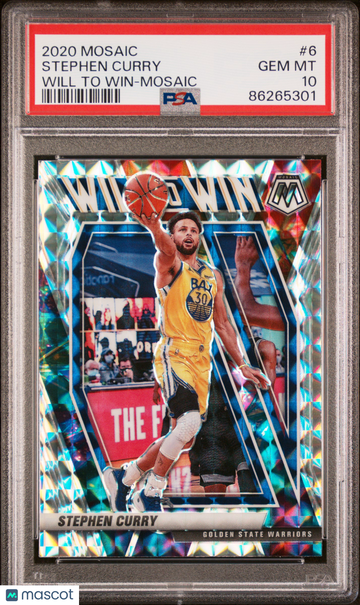 2020 Panini Mosaic Will To Win Stephen Curry #6 PSA 10