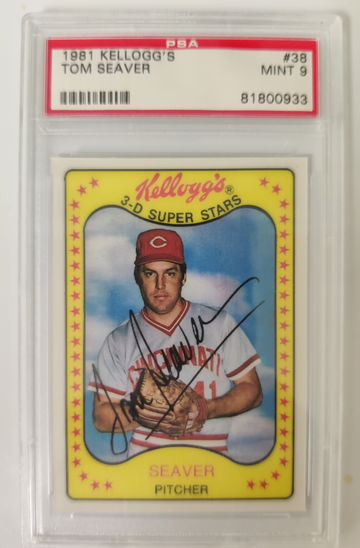 1981 Kellogg's Tom Seaver #38 PSA 9 Mint