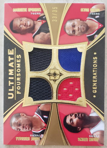 Julius DR J Erving 2008 Ultimate Collection Foursomes Jersey /35