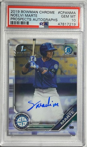 2019 Bowman Chrome Noelvi Marte Autograph