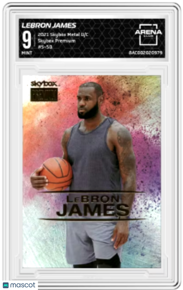 2021 Skybox Metal Universe Champions LeBron James #S-50 Skybox Premium Arena Club 9