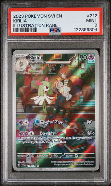 2023 Pokémon Scarlet & Violet Illustration Rare Kirlia #212/198 Holo PSA 9