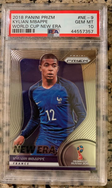 2018 Panini Prizm Kylian Mbappe World Cup New Era PSA 10