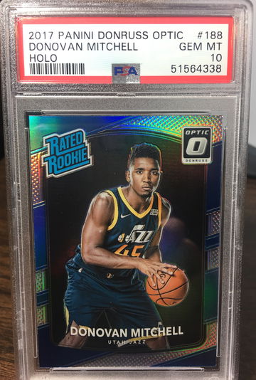 2017 Optic Donovan Mitchell Rookie Holo PSA 10 Gem Mint