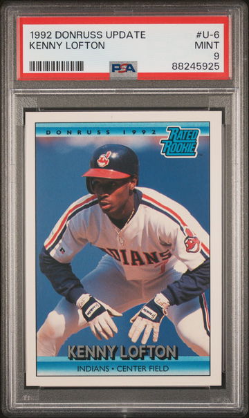 1992 DONRUSS UPDATE #U-6 KENNY LOFTON PSA MINT 9