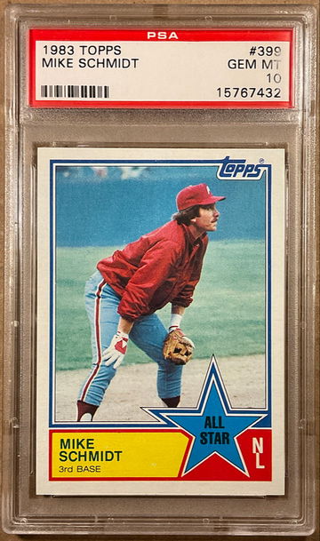 1983 Topps Mike Schmidt #399 All-Star PSA 10