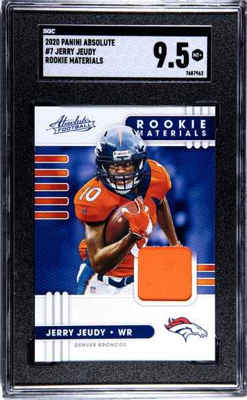 2020 Panini Absolute Rookie Materials Jerry Jeudy #7 Patch SGC 9.5
