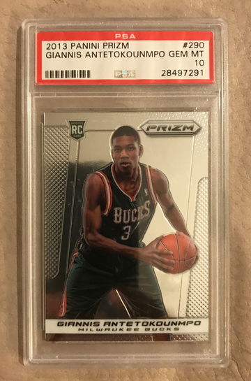2013-2014 Panini Prizm Giannis Antetokounmpo RC PSA 10