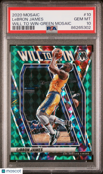 2020 Panini Mosaic Will To Win LeBron James #10 PSA 10