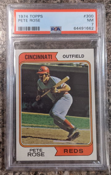 1974 Topps Pete Rose PSA 7 Centered