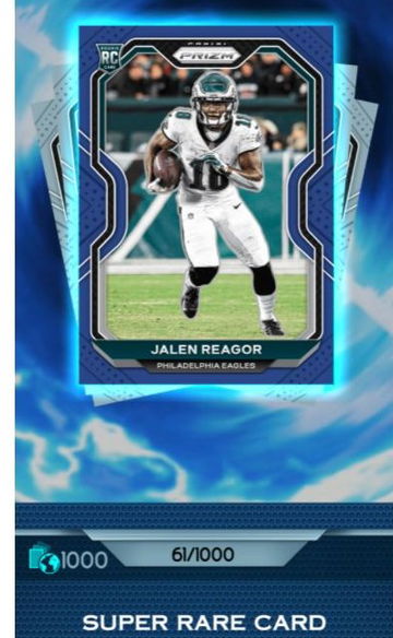 Panini Blitz 2020 Prizm Blue RC Jalen Reagor /1000