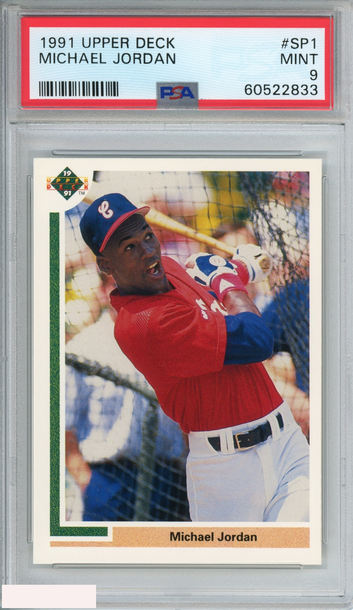 1991 UPPER DECK MICHAEL JORDAN #SP1 CHICAGO WHITE SOX PSA 9 MINT