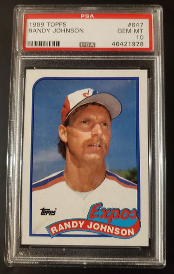 1989 Topps Randy Johnson #647 PSA 10