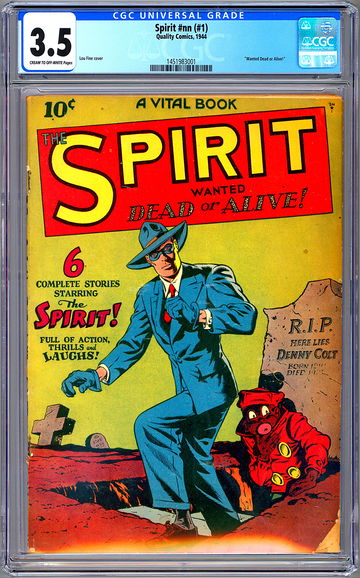 THE SPIRIT #NN / #1 CGC 3.5 FIRST SOLO SPIRIT TITLE CREATED BY WILL EISNER 1944