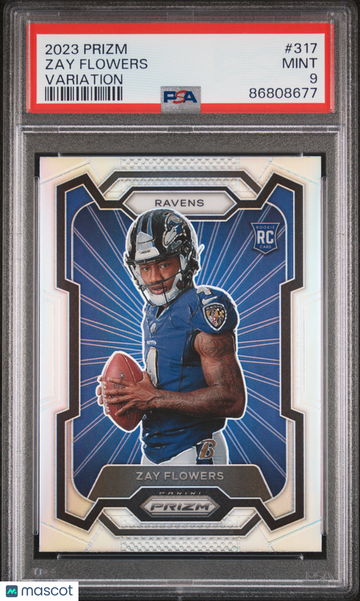 2023 Panini Prizm Zay Flowers #317 PSA 9