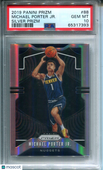2019 Panini Prizm Michael Porter JR. #88 Silver PSA 10